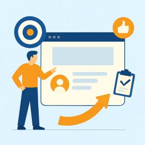 Digital lead targeting strategy illustration